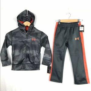Boy Under Armour HOODIE & PANTS Youth Size 4